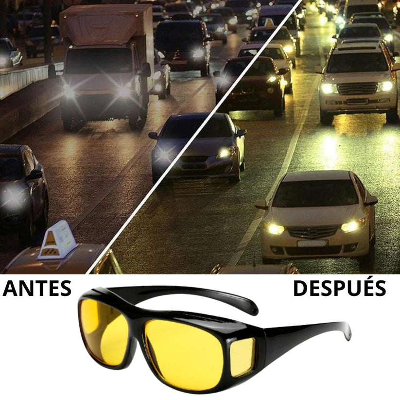 Lentes HD Nocturnas para Conducir + LENTES HD DE SOL ¡GRATIS!